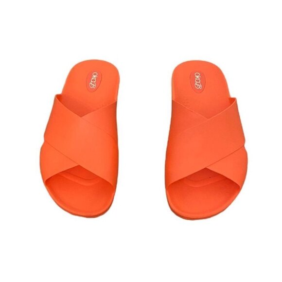 OKA b. Hot Orange Slip On - Slides, Size Medium (Women’s 9.5 to 10) - Picture 8 of 13